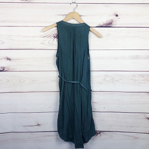 TINY Anthropologie Embroidered Shirt Dress Small - Picture 8 of 11